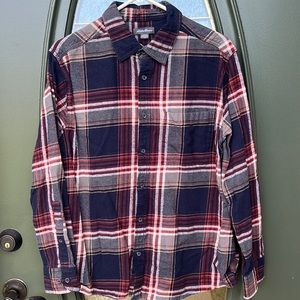Eddie Bauer 100% cotton flannel shirt Size Large